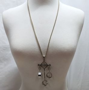 Vintage wind chime necklace